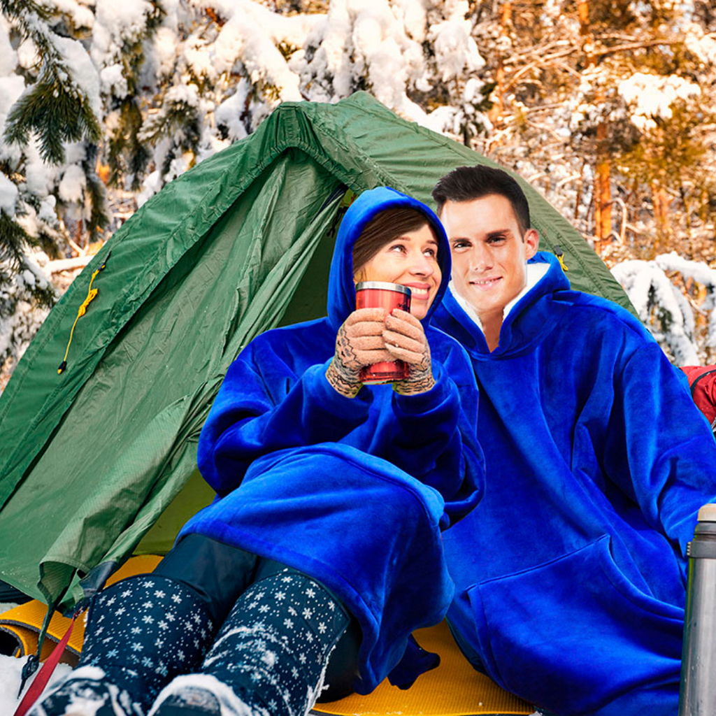 Bata-manta con capucha